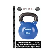 Özel Üretim Kettle-20 Kg Pvc Kettle Dambıl 20 Kg Güç Çalışma Spor Aleti
