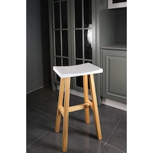 Diva Ahşap Bar Taburesi 75 Cm