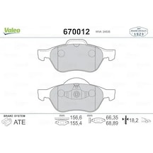 Renault Megane 2 On Fren Balatasi 2.0 2004-2005 Valeo 670012