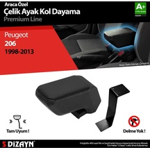 Peugeot 206 Kol Dayama Kolçak Çelik Ayaklı Abs Siyah 1998-2012 A+kalite