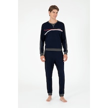 U.s. Polo Assn. Erkek Lacivert Pijama Takım 50301590-vr033 Lacivert