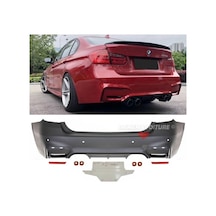 BMW F30 2013-3.SERİ BOYASIZ PLASTİK M3 ARKA TAMPON