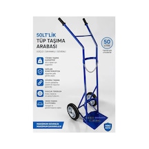 Tüp Taşıma Arabası Tekli 50lt Bant Marketim