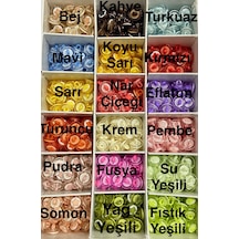 Bebek Düğmesi / Yıldız Model /10 Adet / Bebe01 - Kahve