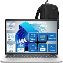Dell Pro 16 Plus PB16250BTO105F14 Ultra 7-255U 32 GB 2 TB SSD 16" Dos Dizüstü Bilgisayar + Zetta Çanta