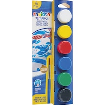Carioca Tempera Suluboya Süper Yıkanabilir Fırçalı 25 Ml 6 Renk 40433 Çok Renkli