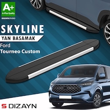 S-dizayn Ford Tourneo Custom 2 Skyline Aluminyum Yan Basamak 223 Cm 2023 Üzeri A+ Kalite