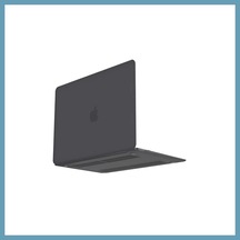 Bezos Macbook Air 13.3 Macbook Buzlu Kapak - Füme Mbt06