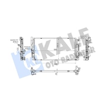 Kale-radyator Motor Su Radyatoru Bmw B38 B48 F40 F52 F44 F45 F46 F48 F49 F39 . Mını F54 F55 F56 F57 F60 364360 17118645782