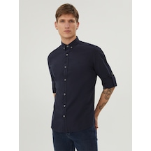 Erkek Regular Fit Kısa Kol Gömlek Lf2039310 Mavi