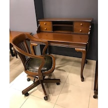 Masifart İdery Klasik Ceviz Çalışma Masası 125 cm