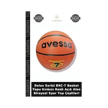 Delux Serisi Brc-7 Basket Topu Kırmızı Renk Açık Alan Bireysel Spor Top Çeşitleri