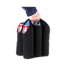 1'li Set - Yalıtımlı Neopren Şarap Soğutucu Çanta + 6'lı Paket Bira Su Bidonu Taşıma Çantası, Mor Çok Renkli