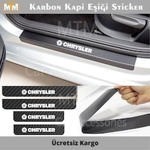 Crysler Karbon Kapı Eşiği Sticker (4 Adet)