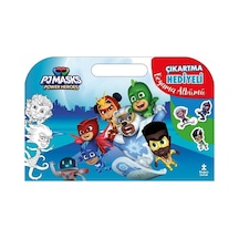 Pjmasks Power Heroes - Çıkartma Hediyeli Boyama Albümü- Doğan Çocuk