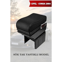 Opel Corsa 2004 Uyumlu Kol Dayama Lüks Tip Siyah Renk Bardaklıklı Küllüklü