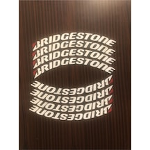 Bridgestone Motosiklet Ve Otomobil Lastik Yazısı Sticker Arma