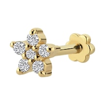 Sirius Pırlanta Floral Tragus Piercing 0835e0009