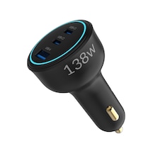 Tr 138w 3 Portlu Type-c + Usb-a Araç Şarj Aleti Pd 3.0 & Qc 4.0 Hızlı Araç İçi Şarj Cihazı