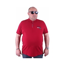 Moc Grande Mocgrande Erkek Büyük Beden Polo Tişört Nations Team 23402 Bordo