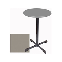 Bistro Masa Halley - Werzalit, Wermodin Ve Allzalit Tabla 70 Cm Çap - Koyu Gri Çok Renkli