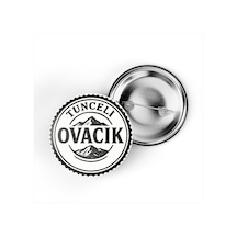 5 Adet İğneli Çanta Rozeti - Ovacık - Tunceli - 44 MM Çok Renkli