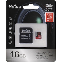 Netac 16Gb Microsdhc Hafıza Kartı V10 U1 C10 Nt02P500Pro-016G-R