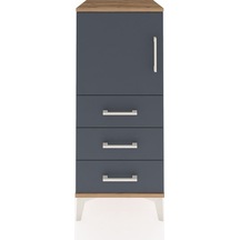 Hyperion Komodin 2 Raflı 3 Çekmeceli Tek Kapaklı 44x44x106 Ça... Çam