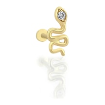 14 Ayar Altın Taşlı Travi Tragus Küpe