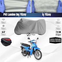 Mondial 50 Sfc Motosiklet Brandası Arka Çanta Topcase Uyumlu Motor Branda
