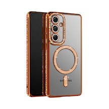 Samsung Galaxy  Uyumlu,  S26 Plus Joke Simli Magneticsafe Kılıf - Turuncu