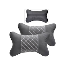 Deri Araç Boyun Destek Yastığı Desenli Beyaz 2 Adet (299722007)