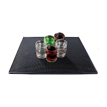 30x45 cm. Mat Siyah Renk Büyük Bar Lastiği cin379