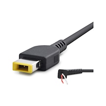 Laptop Adaptör Dc Jack Kablosu 30-90w Usb Tip Sarı Kare Uç / Ibm Uyumlu 1.2 M - Siyah Hdx5515