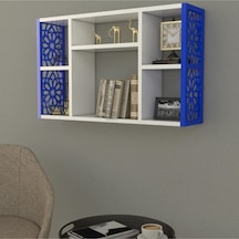 Terek Dekoratif Duvar Rafı Mavi