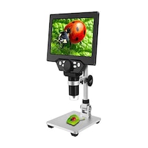 Dijital Mikroskop, Şarjlı, Standlı, 8 Led, 1000x Büyütme, 4,3 İnç Hd Ekran