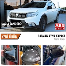 Dacia Sandero Yarasa Ayna Kapağı Batman Parlak Siyah Piano Black