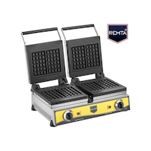Remta Çiftli Kare Model Waffle Makinası Elektrikli 16 Cm Çap