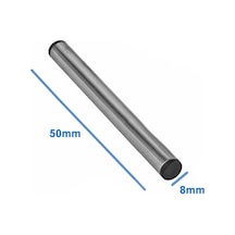 Çelik Sensör Başlığı 8 x 50 MM Kılıf Sıcaklık Isı Sensör Kutusu Metal Tüp Boru
