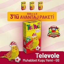 Televole Muhabbet Kuşu Yemi Gs - 3 Adet 300 G