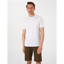 Pierre Cardin Erkek Beyaz Tişört Basic 50302560-vr013 Beyaz