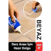 Premium Fayans Arası Beyaz Hazır Derz Dolgu Gaga Uç Tüp Mermer Mutfak Banyo Zemin Duvar Onarıcı