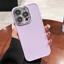 Cbtx Lens Filmi İle iPhone Uyumlu 14 Pro Electroleated Lens Çerçeve Telefon Kılıfı İçin