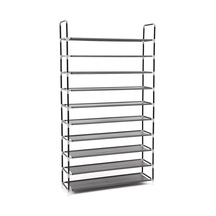 Tr 10 Katlı Ayakkabı Rafı, 100x29x175 Cm, Siyah, Lsr10h Genel