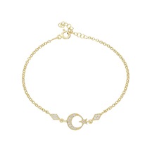 Ay Yıldız Bileklik 717018 Gold
