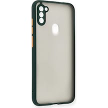 Samsung  Uyumlu  Galaxy A11 Kılıf Montreal Silikon Kapak Yeşil