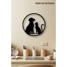 Ahşap Tablo Dekoratif Duvar Süsü Ev Ve Ofis İçin Dost Köpek Temalı