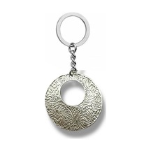 Circle Charm Yuvarlak Motifli Unisex Metal Anahtarlık