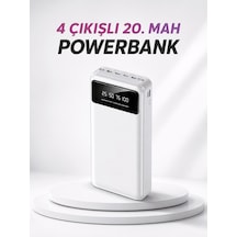 4 Çıkışlı 20.000 Mah Powerbank Taşınabilir Çoklu Giriş - Uczpowerbankkk4-1