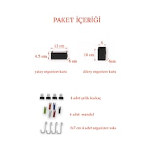 Siyah Aksesuar Seti Tel Pano Metal Pano İçin